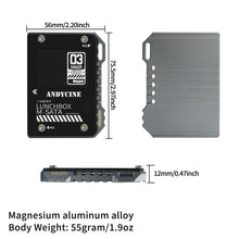 Load image into Gallery viewer, Andycine LunchBox Magnalium Case for mSATA SSD Compatible with Atomos NINJA V  with mSATA to SATA adapter
