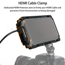 Load image into Gallery viewer, Andycine Monitor Cage with Built-in NATO Rail and Extra HDMI Cable Clamp Sunhood for Atomos Monitor Ninja V/Ninja V+ and Shinobi
