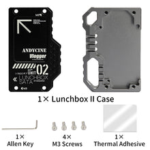Load image into Gallery viewer, ANDYCINE LunchBox II Magnalium Case for SATA SSD to Atomos NINJA V/V+ Attachment
