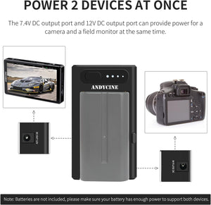 Andycine NPF-G2 Multi Function NP-F Battery Plate For Camera,Monitor, Wirelss transmitter and Cellphone