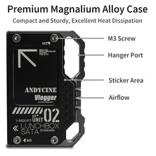 Load image into Gallery viewer, ANDYCINE LunchBox II Magnalium Case for SATA SSD to Atomos NINJA V/V+ Attachment
