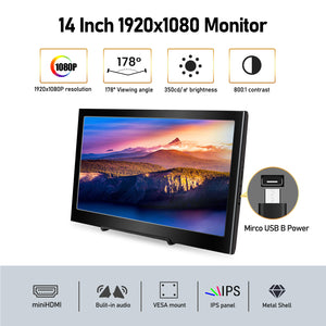 Wimaxit M14 14inch 1920x1080 Monitor For Teleprompter