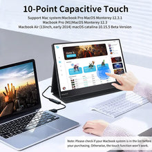 Load image into Gallery viewer, Wimaxit M1560CT3 15.6&quot; Full HD Portable Monitor Touch Screen IPS Non-Glare Built-in Speakers Eye Care USB Type-C Micro HDMI with Smart Case Compatible For Laptop,PC,Game Console
