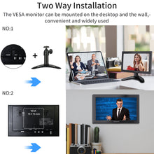 Load image into Gallery viewer, WIMAXIT M818 8 inch CCTV Small Monitor with HDMI/VGA/AV/BNC/USB Input,690nits Brightness and 1280X720 IPS Display for CCTV/Security Camera/Laptop/PC/PS4 Xbox
