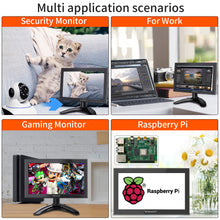 Load image into Gallery viewer, WIMAXIT M818 8 inch CCTV Small Monitor with HDMI/VGA/AV/BNC/USB Input,690nits Brightness and 1280X720 IPS Display for CCTV/Security Camera/Laptop/PC/PS4 Xbox
