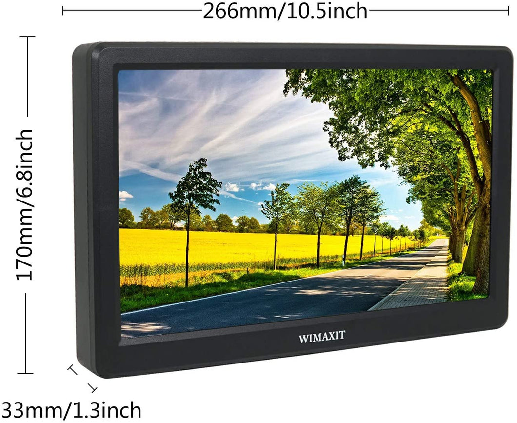 WIMAXIT M1020 10.1 inch HDMI VGA 1920x1080 Resolution Monitor for PC,Camera,CCTV Surveillance Monitors - Wimaxit Official Store