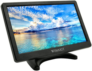 WIMAXIT M1220 12 Inch IPS FHD HDMI Monitor for PC Computer Camera DVD Security Home Office Surveillance