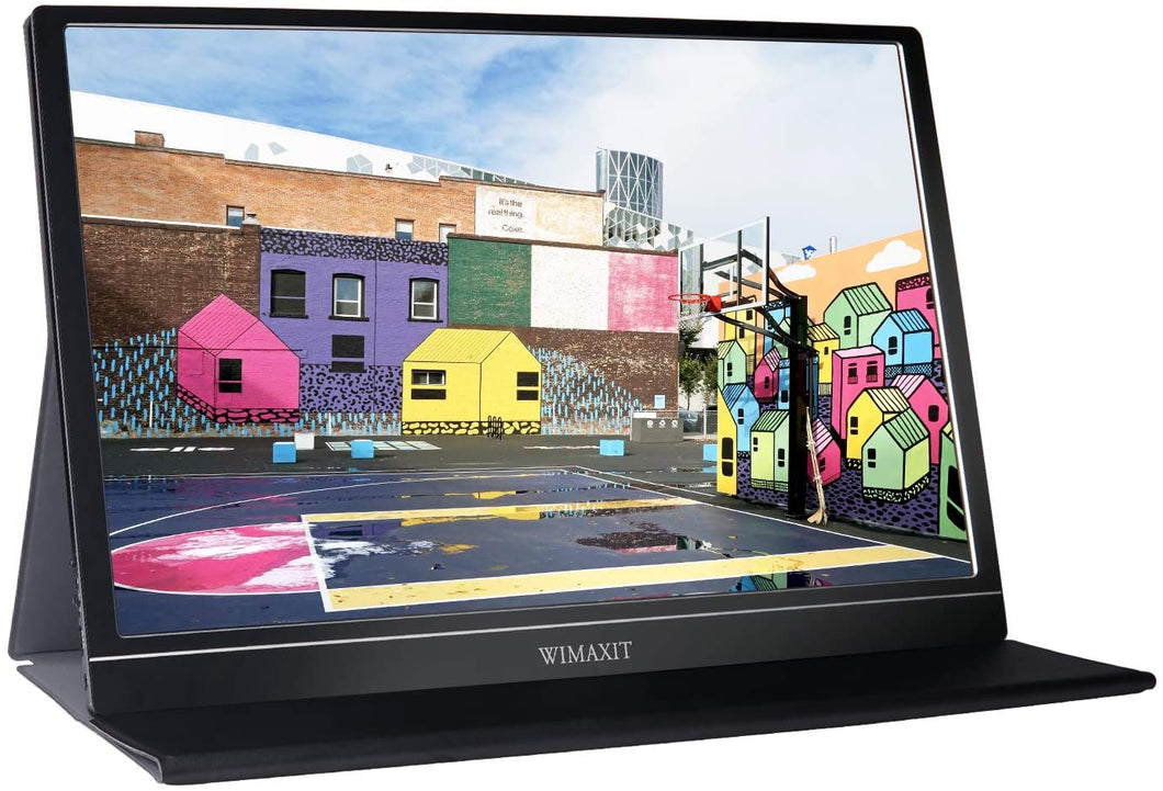 WIMAXIT M1563C 15.6inch Portable Monitor  Full HD 1080P USB C HDMI Monitor for Laptop/PC/Mac