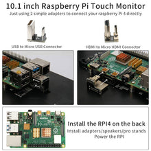 Load image into Gallery viewer, WIMAXIT M1012 10.1 Inch 1024X600 IPS Portable Touch Monitor with Dual USB HDMI 178° Viewing Angle for Raspberry Pi 5 4 3 2 Zero B+ Model B Xbox PS4 iOS Win7/8/10
