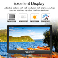 Load image into Gallery viewer, WIMAXIT M1220 12 Inch IPS FHD HDMI Monitor HDMI VGA BNC AV for PC Computer Camera DVD Security CCTV DVR Home Office Surveillance - Wimaxit Official Store
