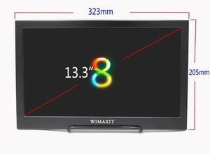 WIMAXIT M1330 13.3 Inch IPS 1920X1080 16:9 Display Aluminum Housing HDMI Monitor Screen Game Monitor for PS3/PS4/X box/Raspberry PI - Wimaxit Official Store